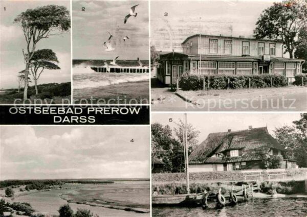 Prerow Ostseebad esperort Strand FDGB Erholungsheim Am H