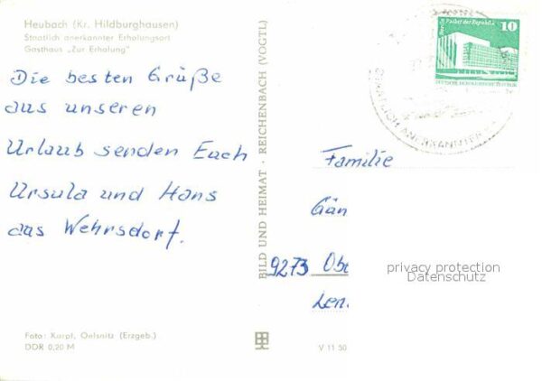 Heubach Thueringen Gasthaus Zur Erholung – Bild 2