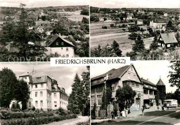Friedrichsbrunn Harz Teilansicht Sanatorium Ernst Thälmann H