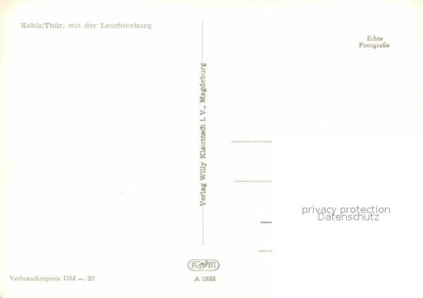 Kahla Thueringen mit der Leuchtenburg – Bild 2