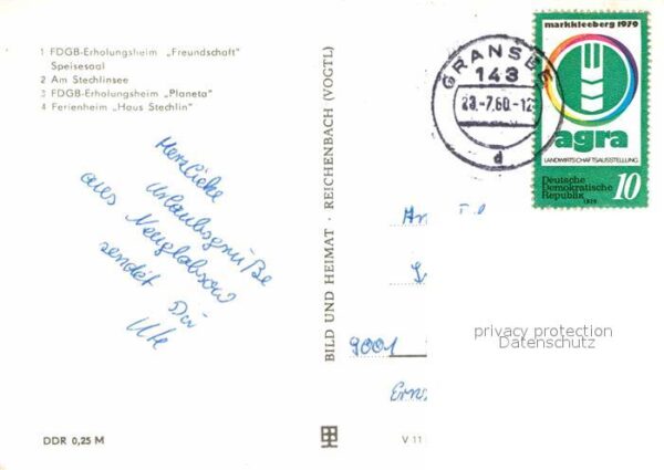 Neuglobsow FDGB Erholungsheim Freundschaft Speises – Bild 2