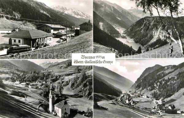 Brenner Fliegeraufnahme Österreichisch-Italieni