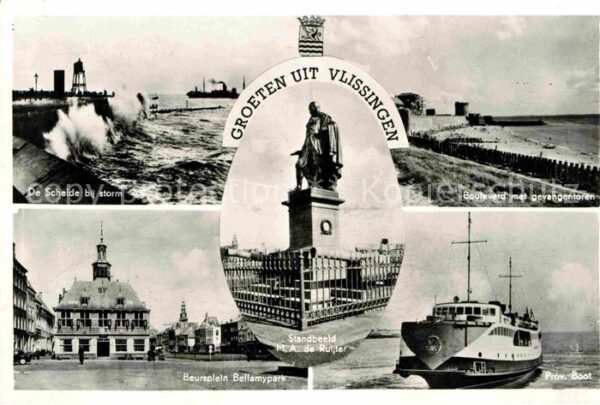 Vlissingen Standbeeld Beursplein Bellamypark Gevan