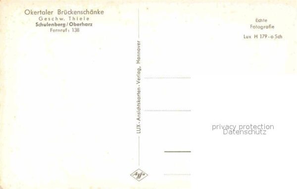 Schulenberg Oberharz Okertalsperre Bramkebrücke Brückenschän – Bild 2