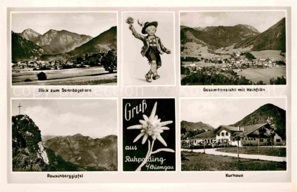Ruhpolding Fliegeraufnahme mit Hochfelln Sonntagsh