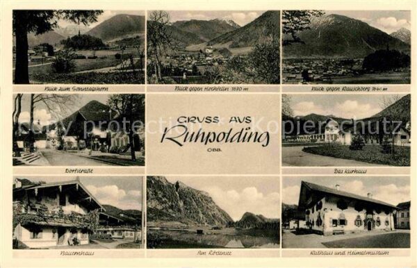 Ruhpolding Sonntagshorn Hochfelln Dorfstrasse Löde