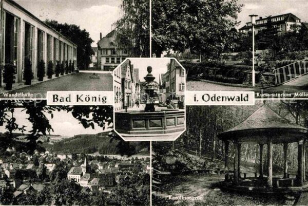 Bad Koenig Odenwald Kursanatorium Mülle Wandelhalle Karolin