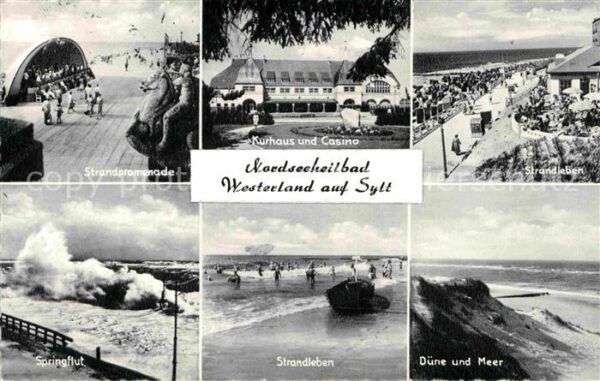 Westerland Sylt Kurhaus Casino Strandleben Promenad Kon