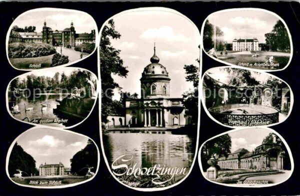 Schwetzingen Schloß Großer-Weiher Schloßgarten Mosch