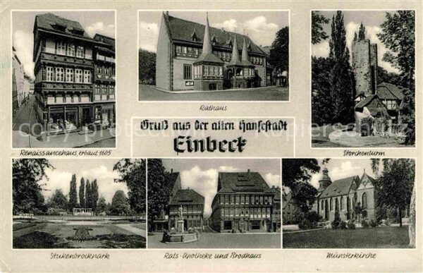 Einbeck Niedersachsen Rathaus Storchenturm Brodhaus Stukenbro
