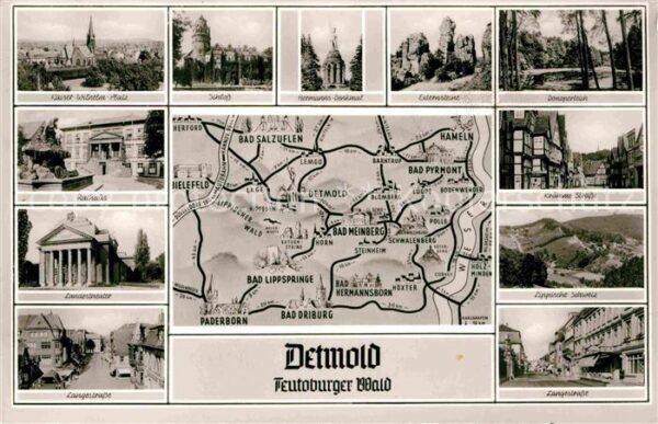 Detmold Hermanns-Denkmal Schloß Kaiser-Wilhelm-