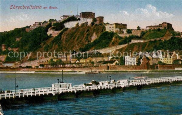 Ehrenbreitstein Rheinpartie und Brücke