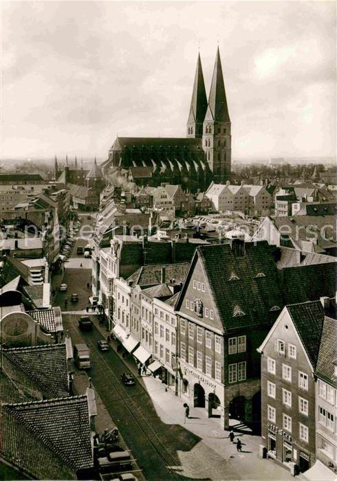 Luebeck Marienkirche vom Jacobikirchturm gesehe