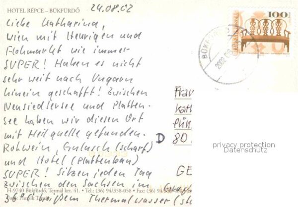 Buekfuerdoe Bad Buek Hotel Repce – Bild 2