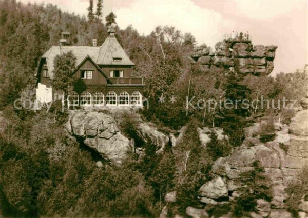 Oybin Töpferbaude und Lochstein