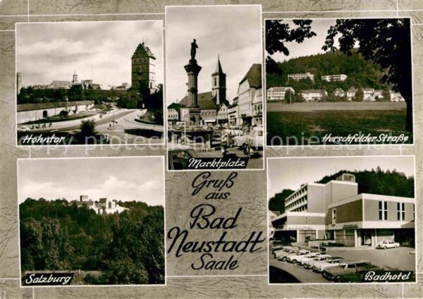 Bad Neustadt Saale Marktplatz Hohntor Herschfelder S