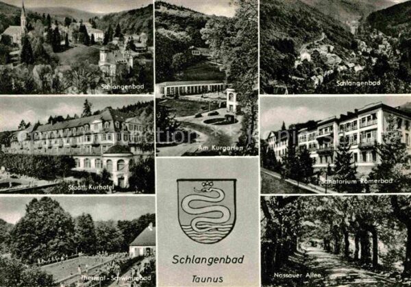 Schlangenbad Taunus Kurgarten Sanatorium Römerbad Nassauer-