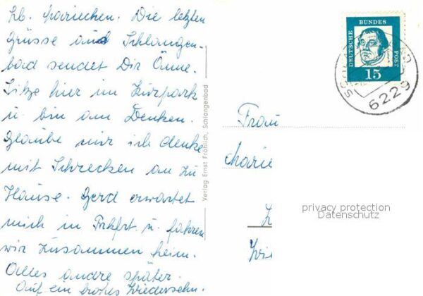 Schlangenbad Taunus Kurgarten Sanatorium Römerbad Nassauer- – Bild 2