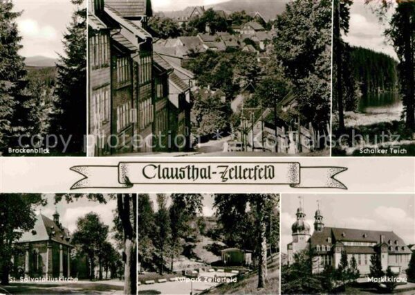 Clausthal-Zellerfeld Brockenblick Ortspartie Kurpark Schalke