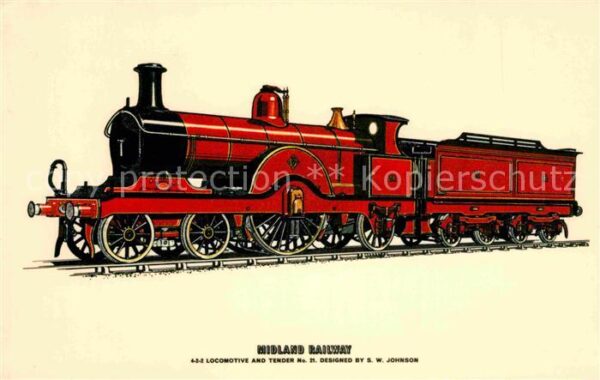 Lokomotive Midland Railway S. W. Johnson