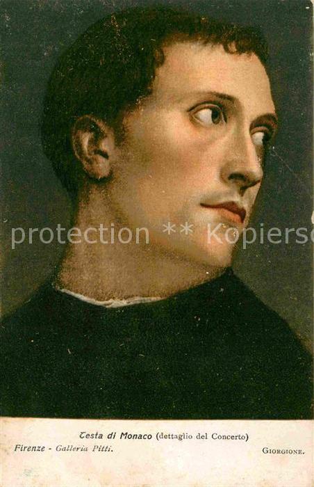 Kuenstlerkarte Giorgione Testa di Monaco