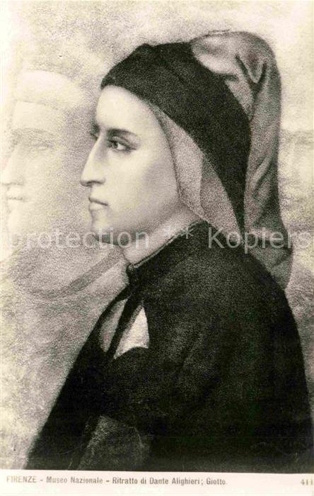 Kuenstlerkarte Giotto Ritratto di Dante Alighieri