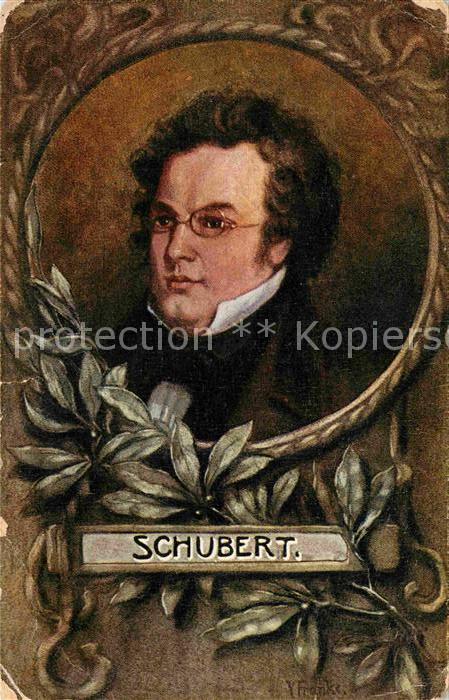Schubert Franz Künstlerkarte V. Franke