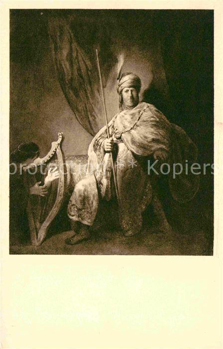 Rembrandt David vor Saul die Harfe spielend