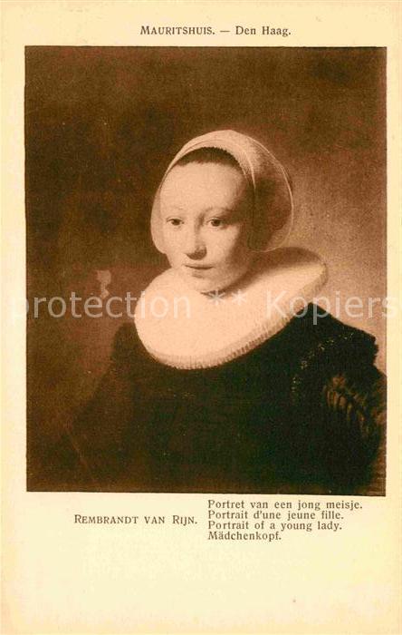 Rembrandt Portret van een jong meisje