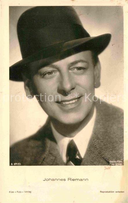 Verlag Film-Foto-Verlag Nr. 3717/1 Schauspieler Johannes Riemann