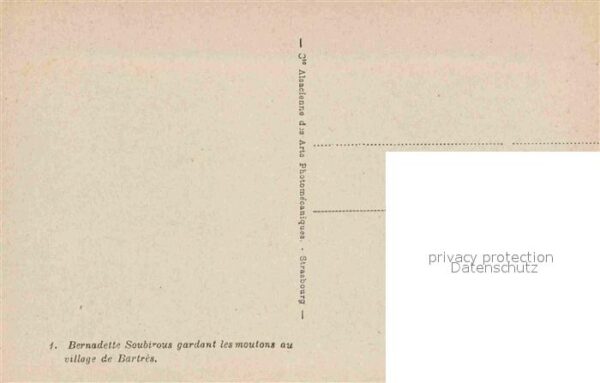 Christentum Bernadette Soubirous Bartres Moutons – Bild 2