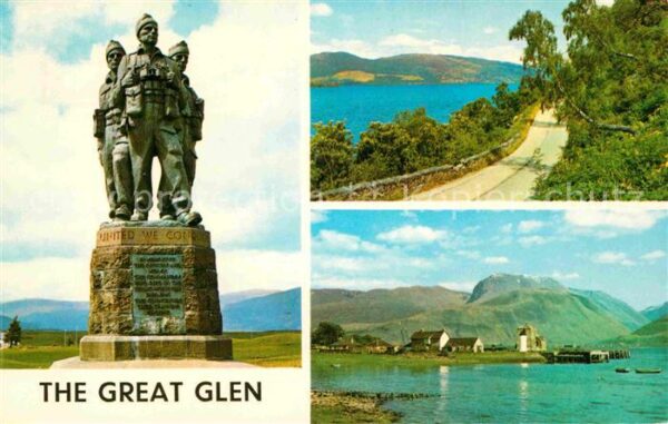 Denkmal The Commando Memorial Loch Ness Ben Nev