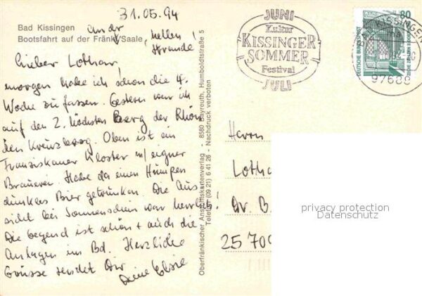 Motorboote Bad Kissingen Bootsfahrt Fränkische Saa – Bild 2