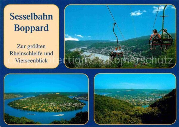 Sessellift Boppard Rheinschleife Vierseenblick