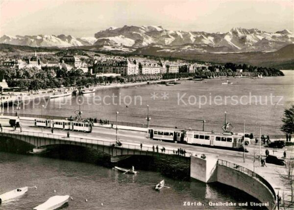 Strassenbahn Zürich Quaibrücke Utoquai