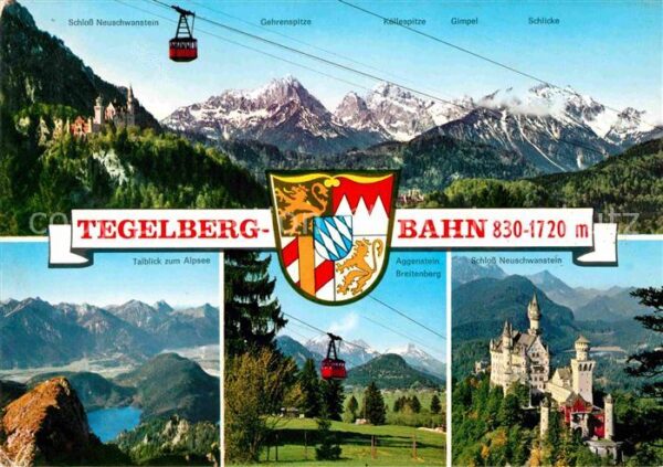 Seilbahn Tegelberg Schloss Neuschwanstein Aggens