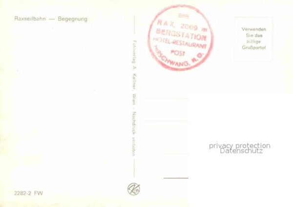 Seilbahn Rax Begegnung – Bild 2