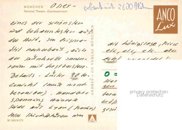 Theater München Natioal-Theater Zuschauerraum – Bild 2