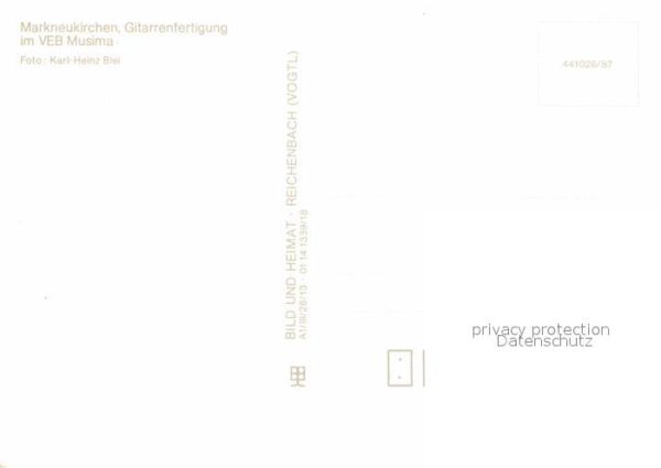 Gitarre Gitarrenfertigung VEB Musima Markneukir – Bild 2