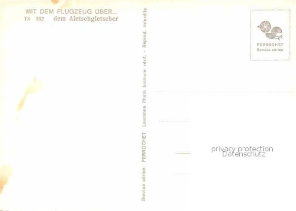 Gletscher Fliegeraufnahme Aletschgletscher – Bild 2