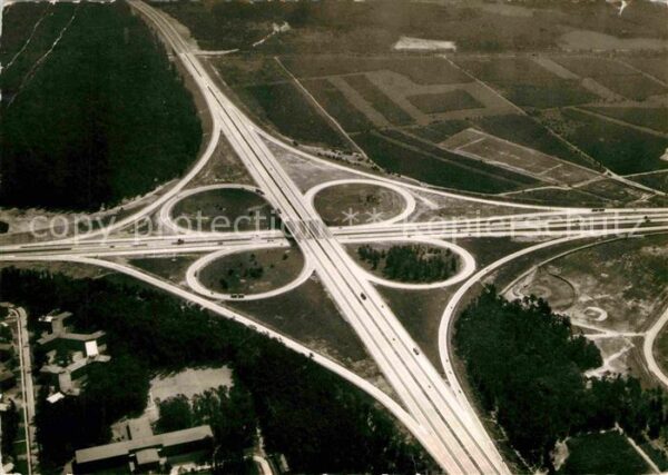 Autobahn Frankfurter Kreuz Fliegeraufnahme