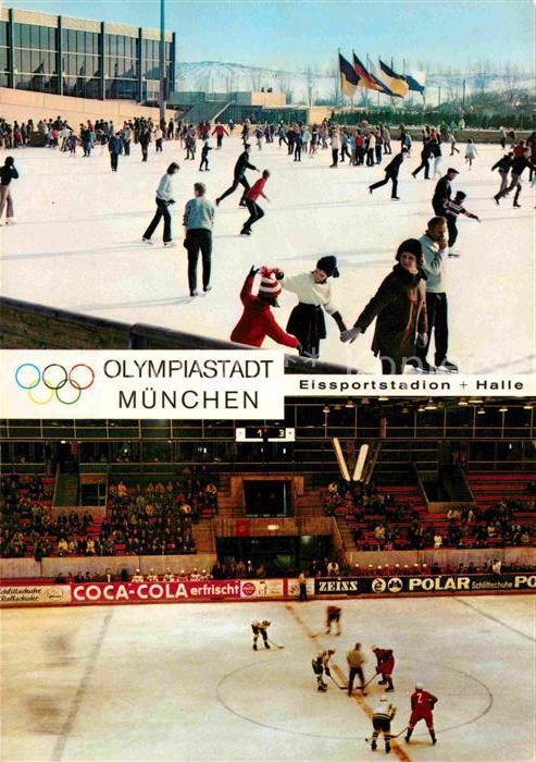 Schlittschuhlaufen Eislaufen Eishockey Olympia München Eissportstadi