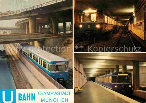 U-Bahn Subway Underground Metro München U-Bahnhof Nordfriedhof Tatzelwu