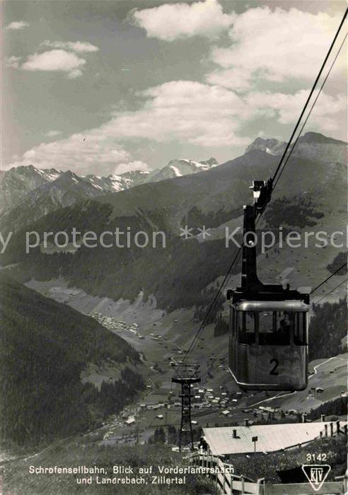 Seilbahn Schrofen Vorderlanersbach Zillertal