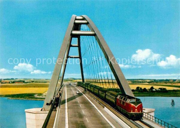 Eisenbahn Fehmarnsund-Brücke Vogelfluglinie Deuts