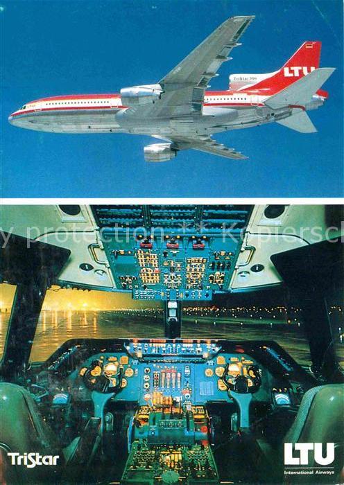Flugzeuge Zivil LTU TriStar L-1011-500 Cockpit