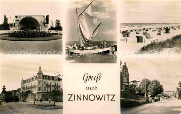 Zinnowitz Ostseebad Konzertpavillon Ferienheim Glück auf Se