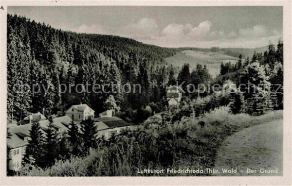 Friedrichroda Der Grund Landschaftspanorama Luftkuror