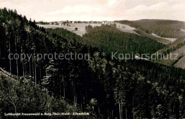 Frauenwald Thueringen Landschaftspanorama Luftkurort Silberbl