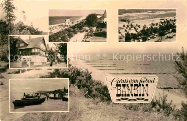 Bansin Ostseebad Strassenpartie Strand Promenade Fischer